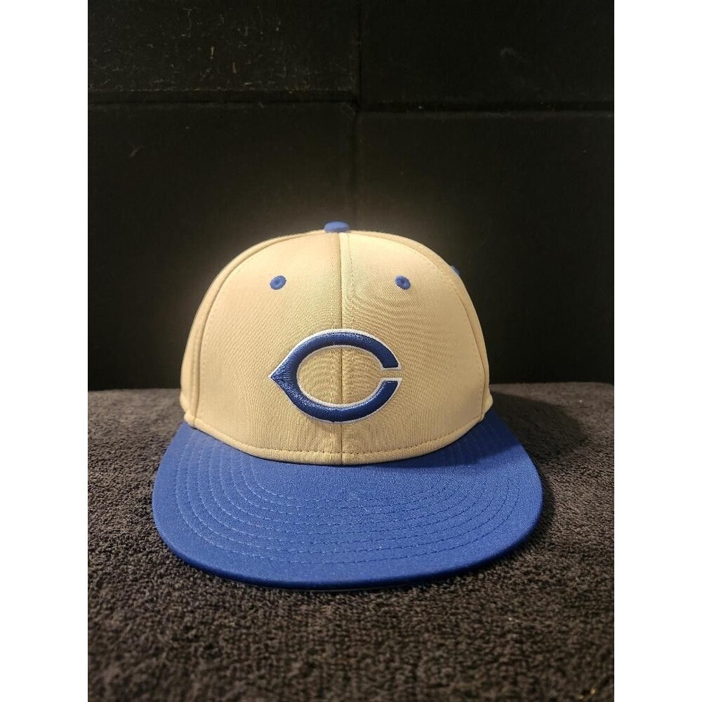 Cincinnati Reds MLB Baseball Vintage The Game Pro Tan Blue Size XL Hat